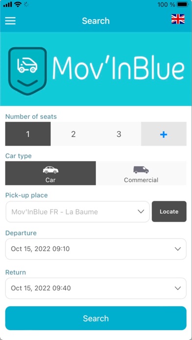 MovInBlue Screenshot