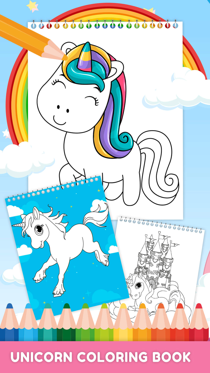 Unicorn World – Coloring Book