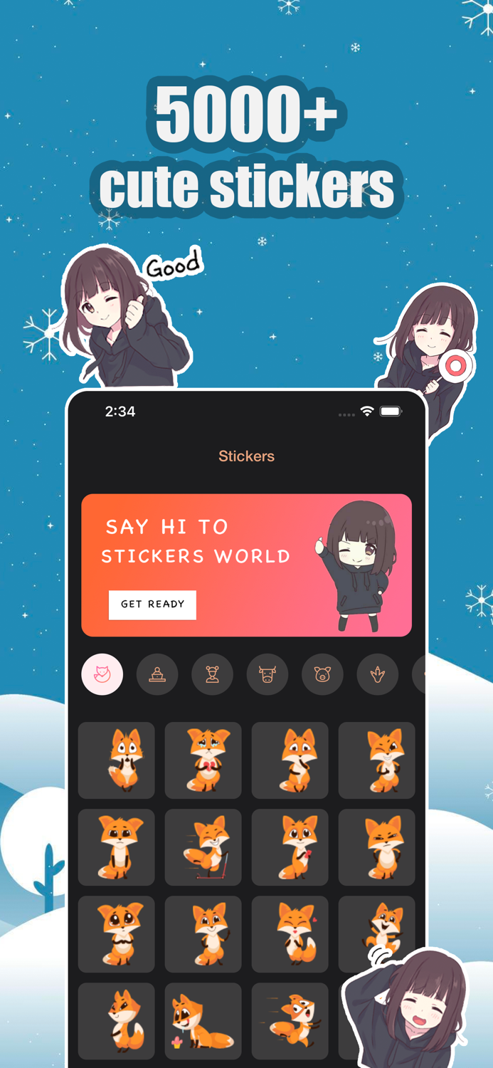 Emoji keyboard-ThemesFonts