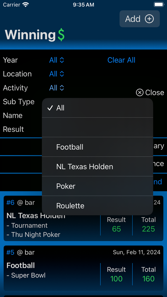 #2. Winnings (iOS) Podle: Revolve Works LLC