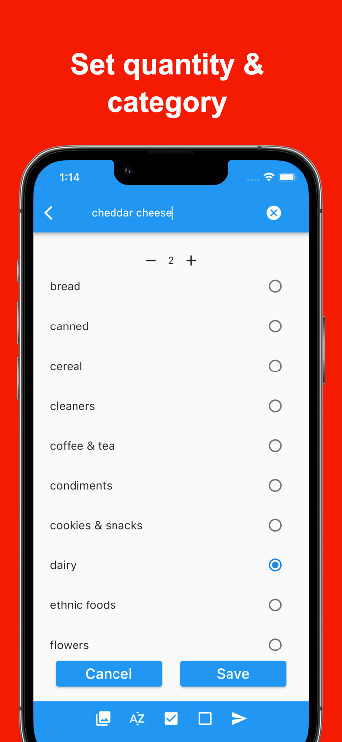 SwiftLists Easy Grocery List