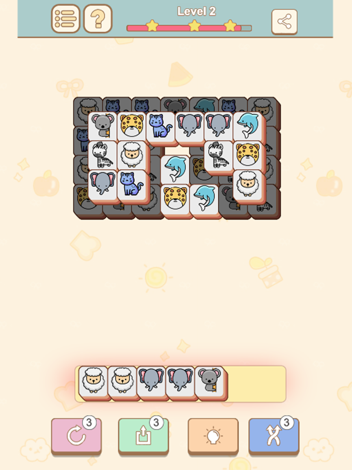 pop animals together-matching