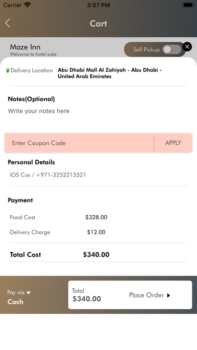 Yeekal Customer Screenshot