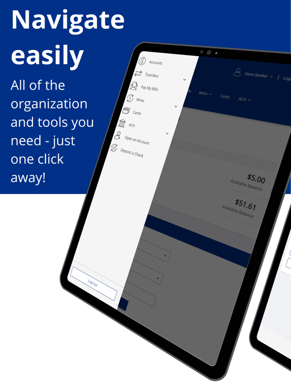 MutualOne iMobile iPad screenshot 4 - Finance app