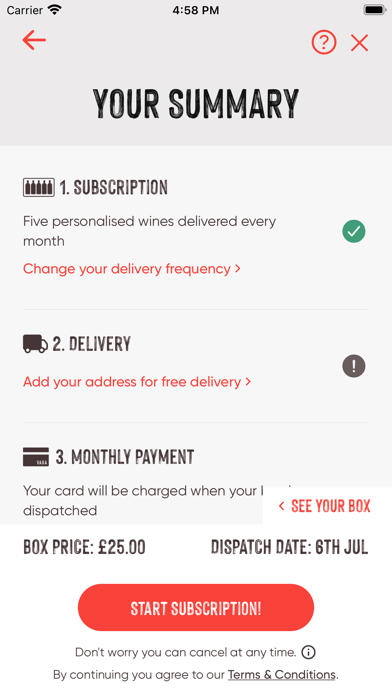 Vagabond Wines Screenshot