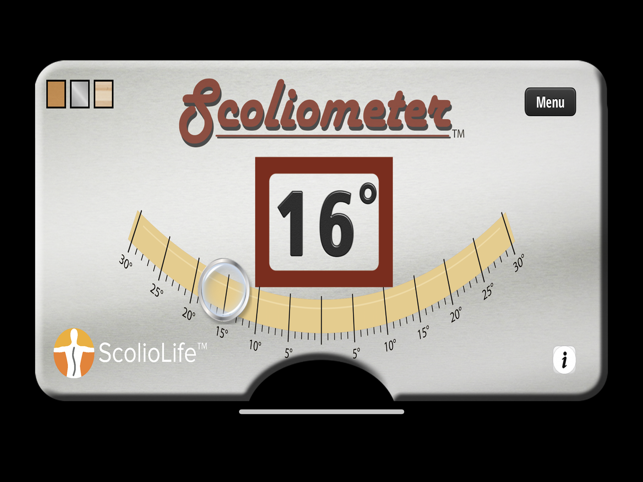 Skoliometer-Screenshot