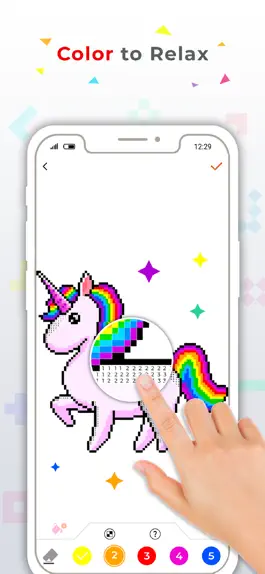 Game screenshot Pixel Art : Number Color Game mod apk