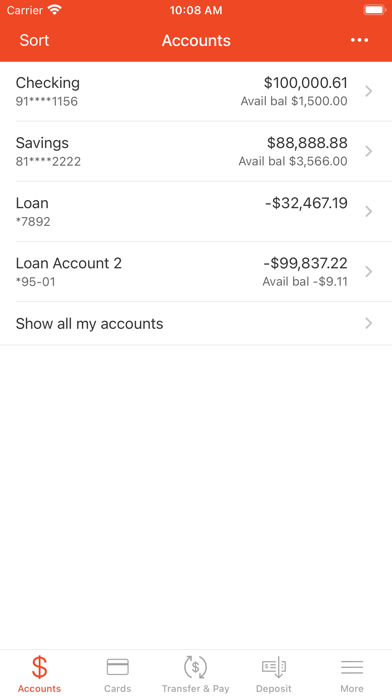 The Farmers Bank Mobile App Screenshot