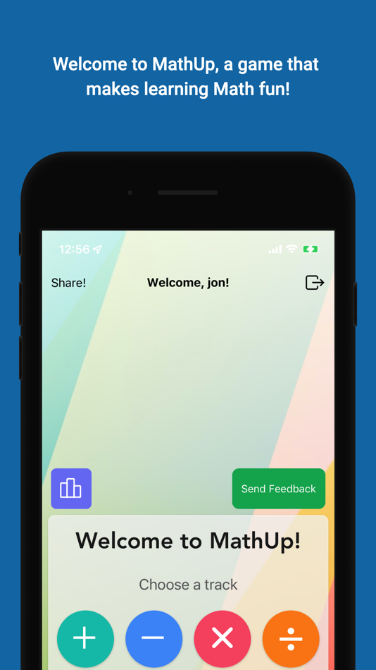 #1. MathUp - Speed Math Game (iOS) Bởi: Jonathan Ng