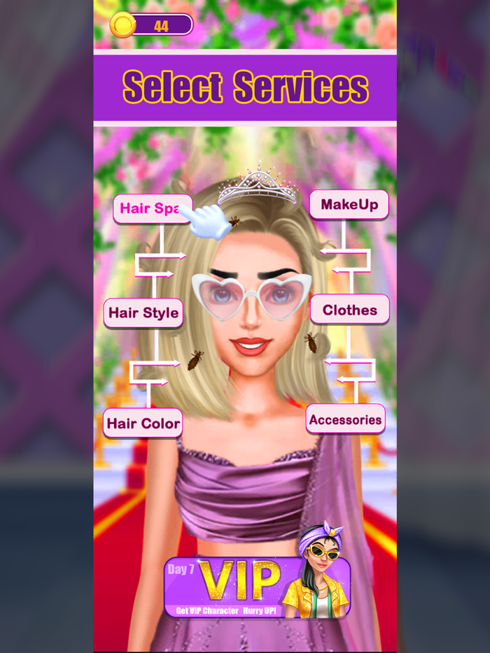 Girls Hair Salon Makeover Game