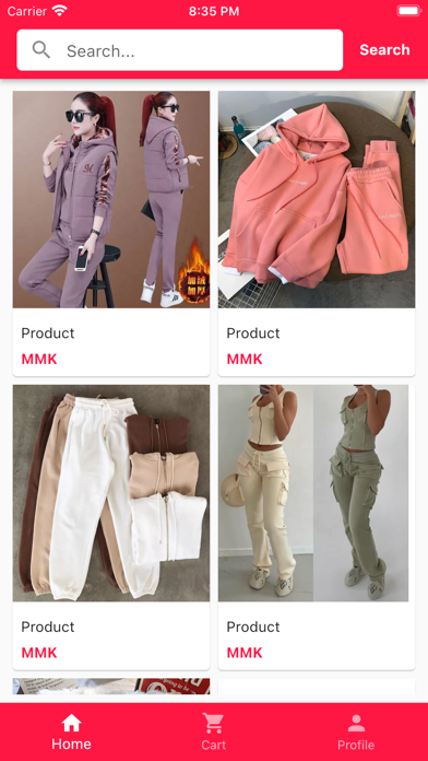 MM Online Shop Screenshot