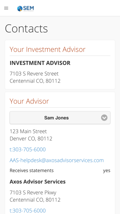 SEM Wealth Screenshot