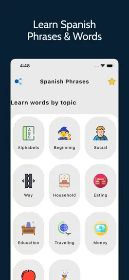 Game screenshot Learn Spanish Phrases! mod apk