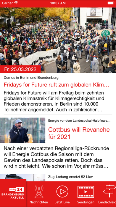 rbb24 Brandenburg Aktuell Screenshot