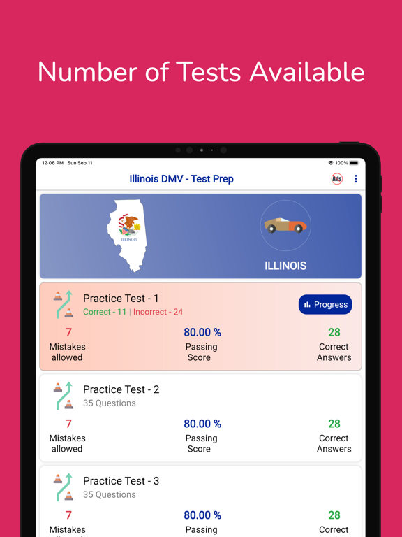 Illinois DMV Permit Practice screenshot 3