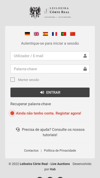 Leiloeira Côrte Real Screenshot