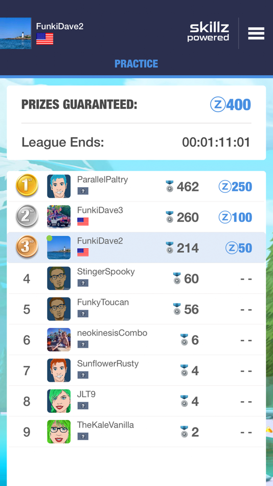 #4. Cascade Challenge (iOS) By: funkitron