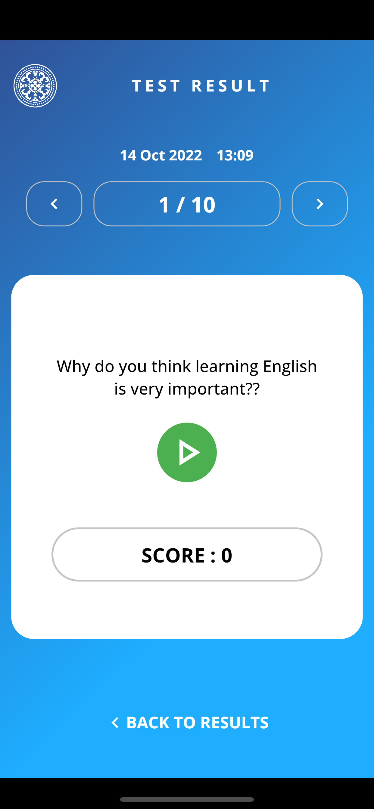 Speaking Test