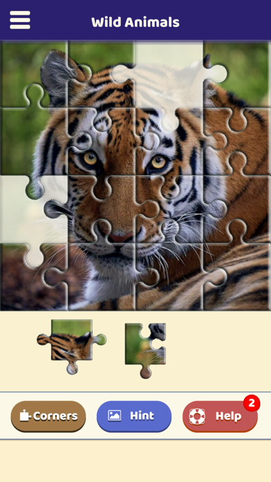 Wild Animals Jigsaw Puzzle Screenshot
