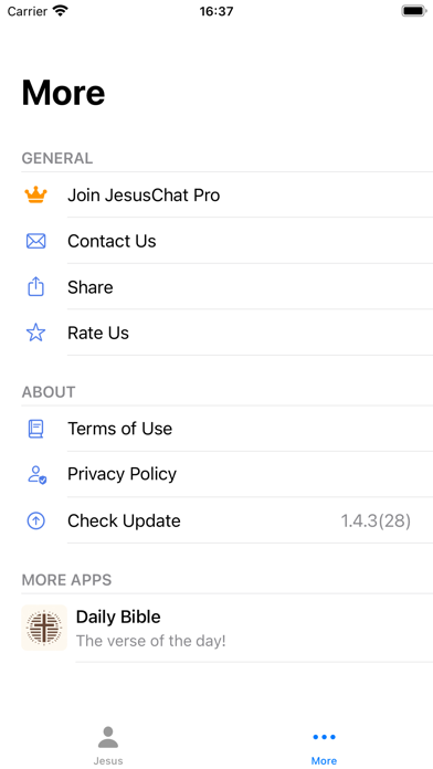 JesusChat: Chat with Jesus Screenshot