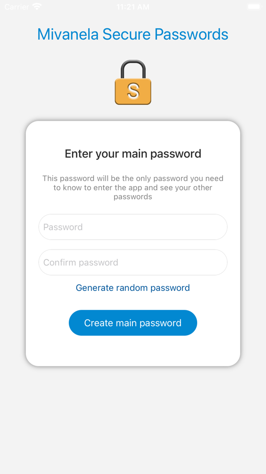 #1. Mivanela Secure Passwords (iOS) 由: Mihael P