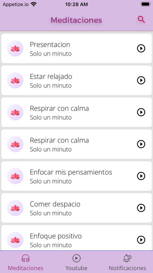 #1. Solo un minuto (iOS) 由: Brahma Kumaris Latinoamérica