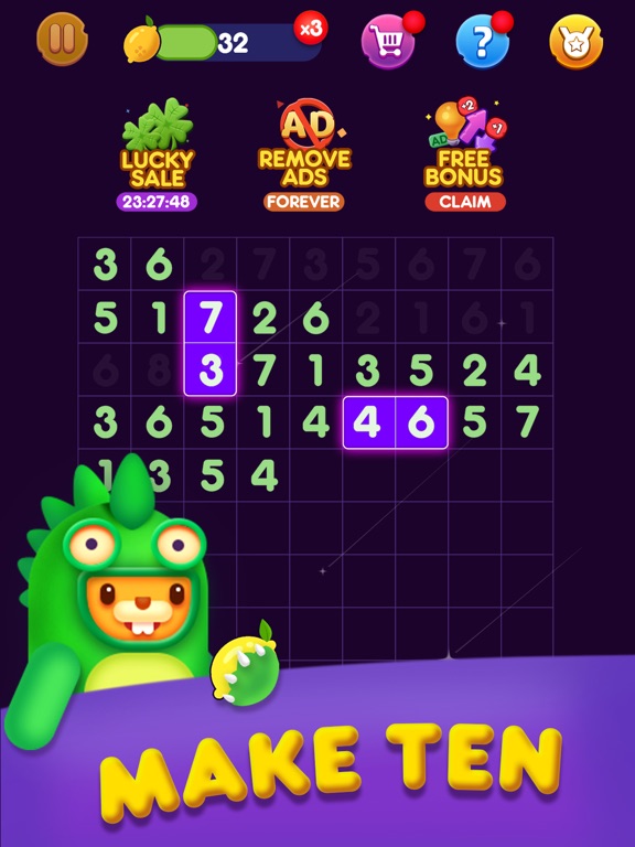 Number match - Make 10 puzzle