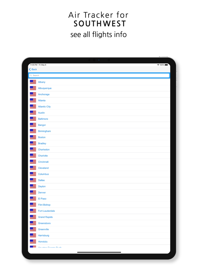 SWA Southwest Flight Radar