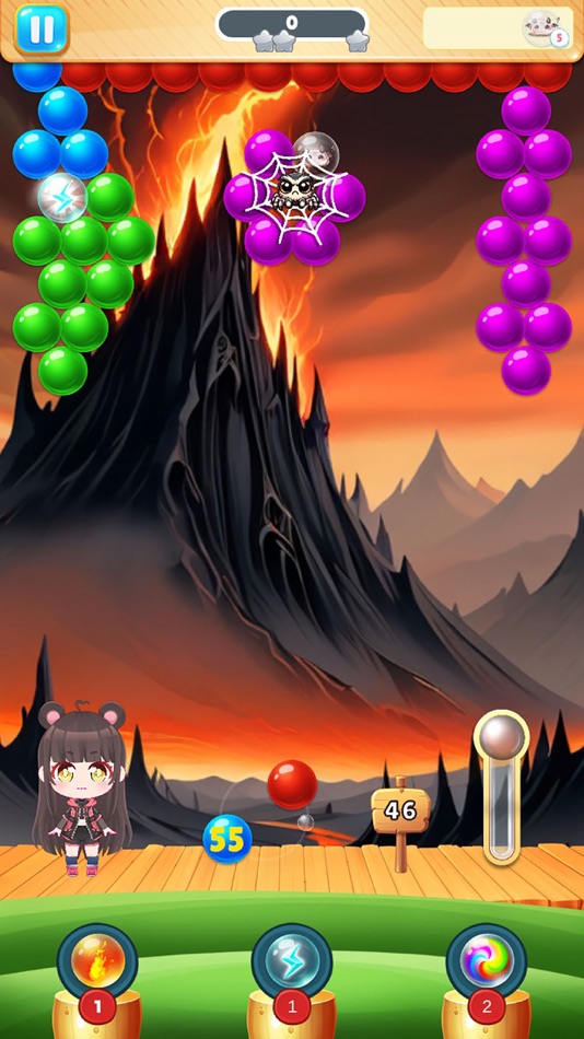 #7. Chibi Pop - Bubble Shooter (iOS) Podle: Niel Olivier