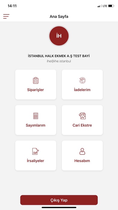 IHE Büfe Bayi Sipariş Sistemi Screenshot