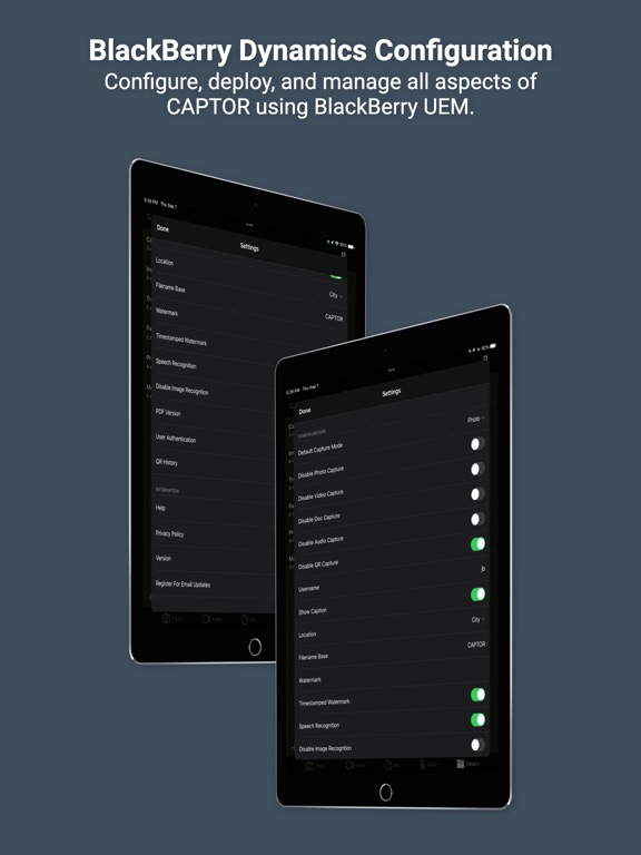 CAPTOR for BlackBerry iPad screenshot 8 - Photo & Video app