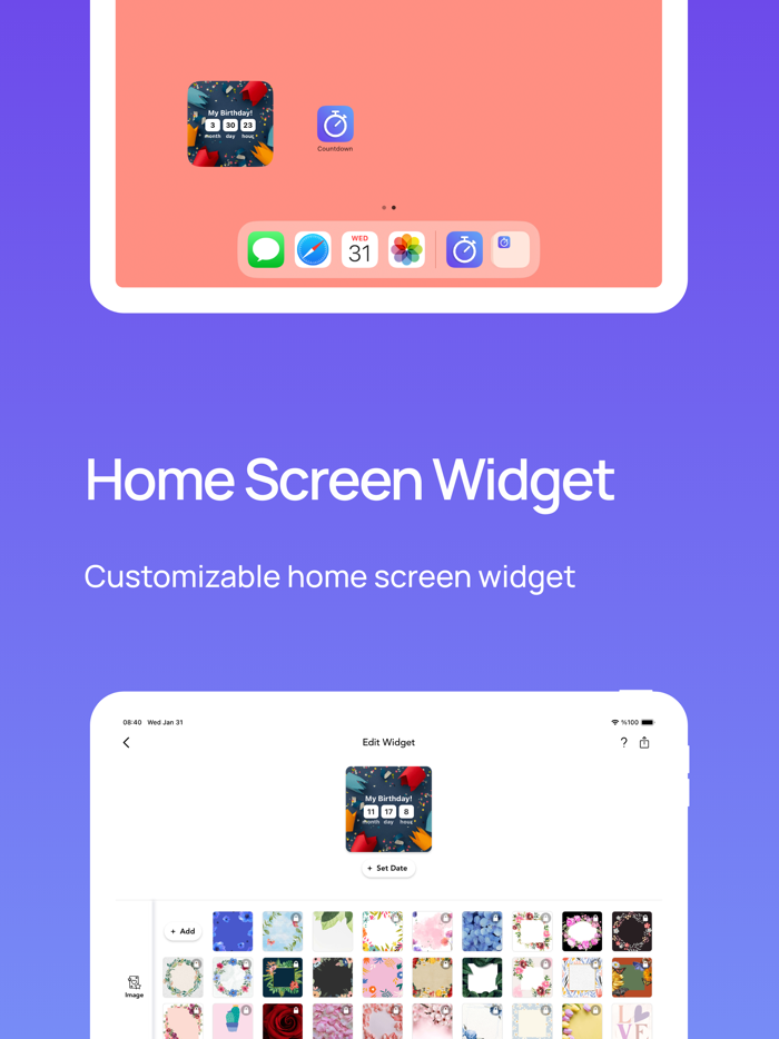 Countdown Widget Timer Counter