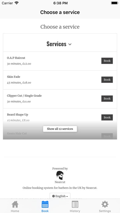 Gents Room Barbers Screenshot