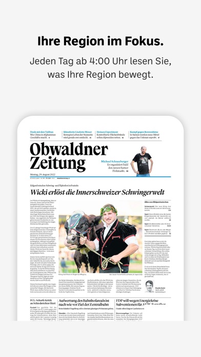 Obwaldner Zeitung E-Paper Screenshot