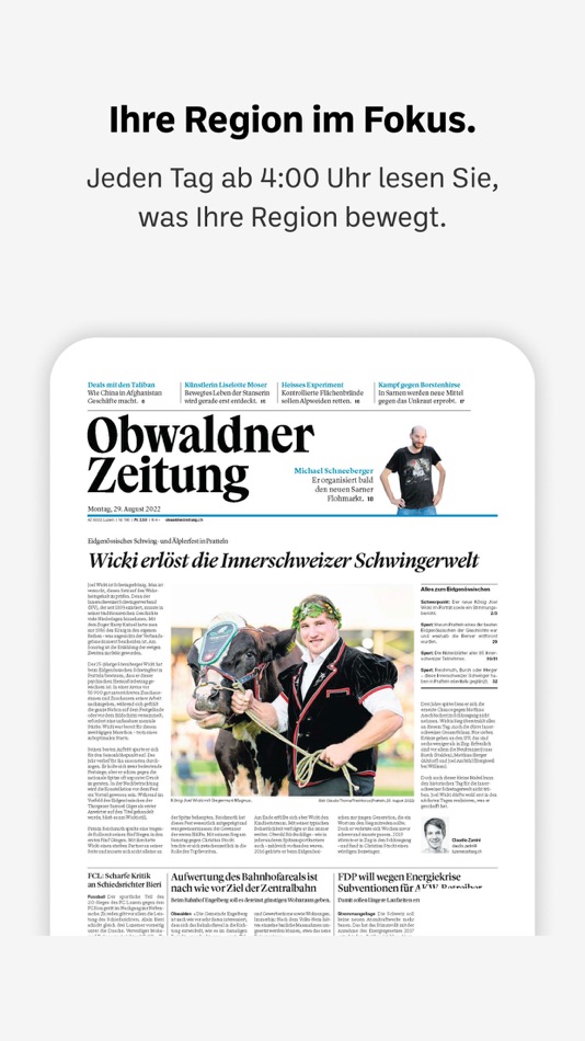 Obwaldner Zeitung E-Paper - 6.17 - (iOS)