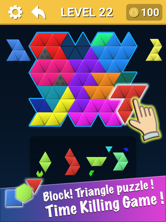 Hexa Block Triangle Puzzle