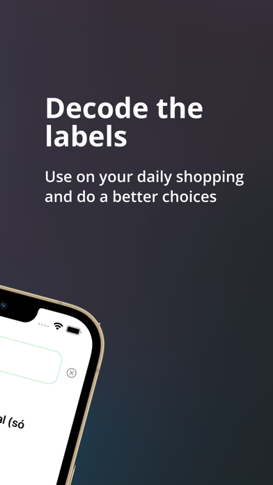 Nutrition Decoder Screenshot
