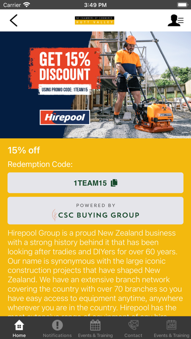 Hutt Valley Chamber Screenshot