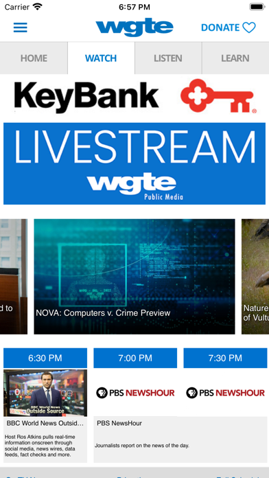 WGTE App Screenshot