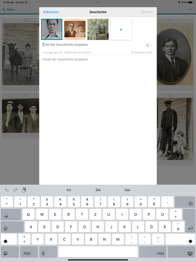 ‎FamilySearch Erinnerungen Screenshot