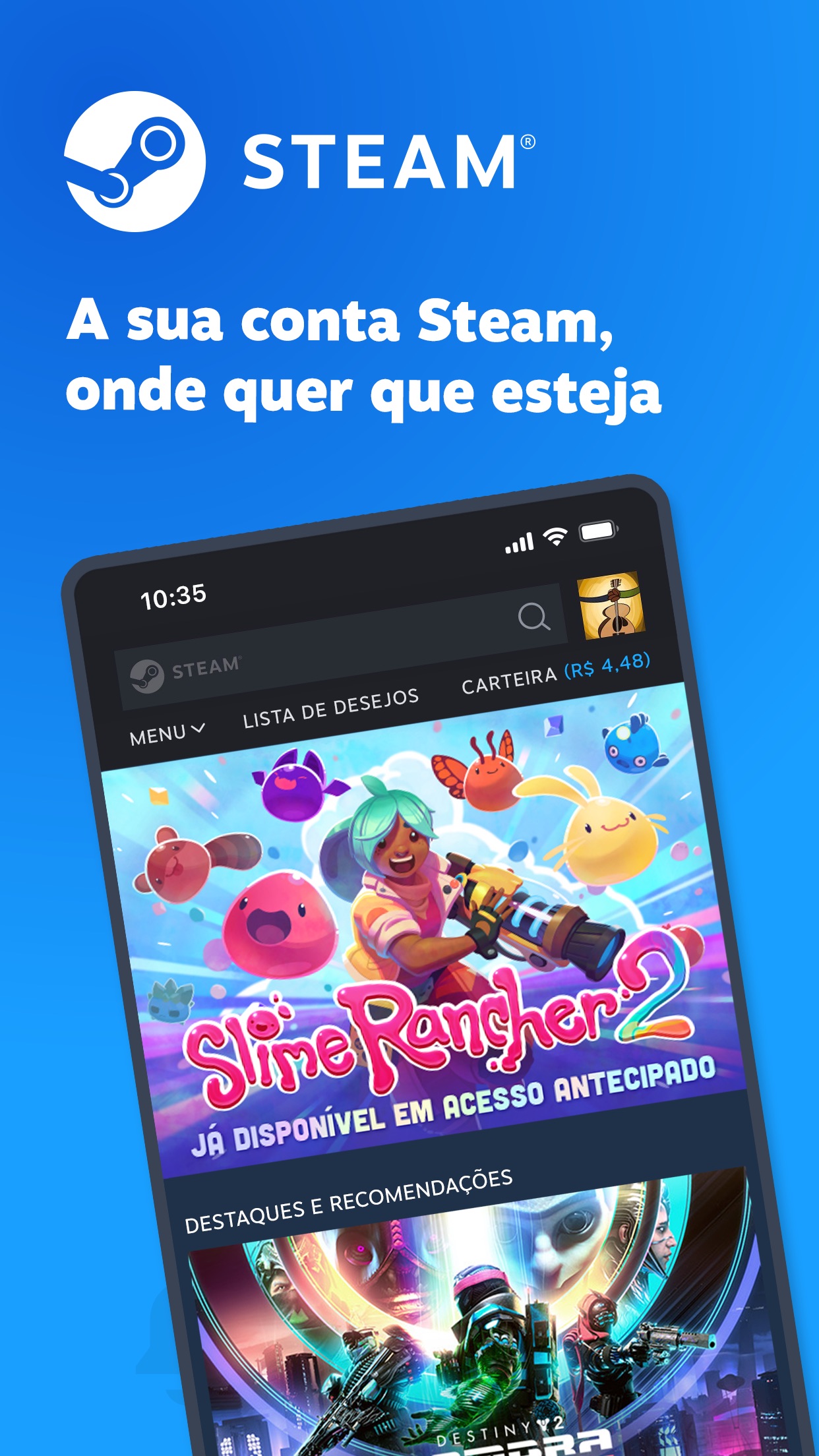 Screenshot do app Steam Mobile