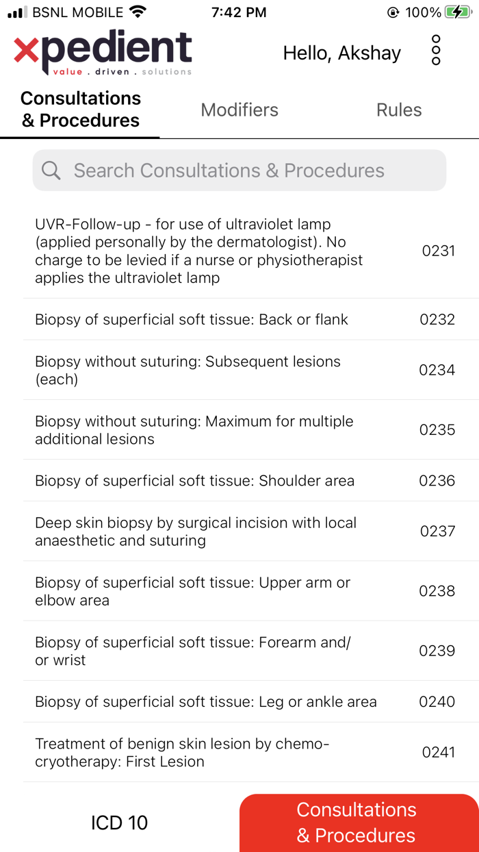Xpedient ICD10 Search
