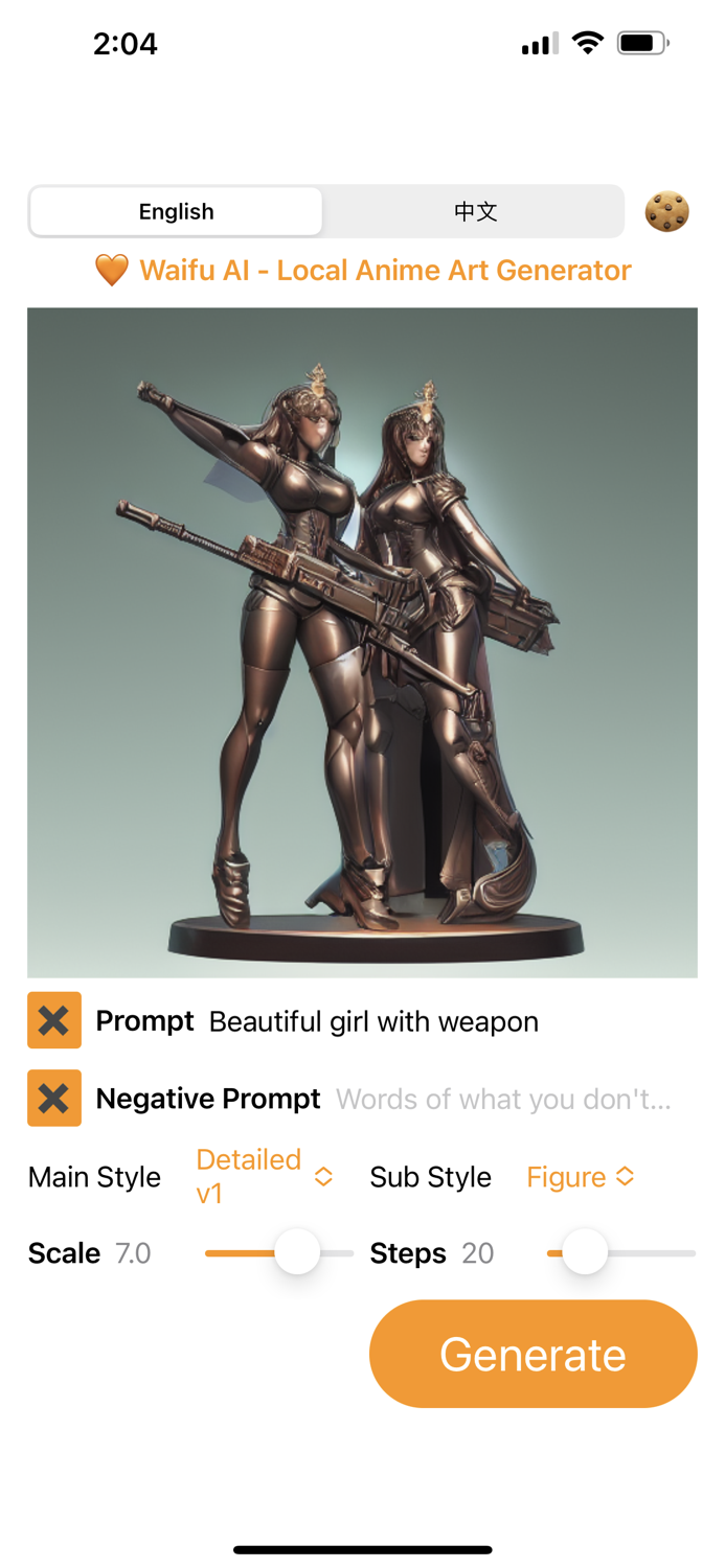 Waifu Art AI - Local Generator