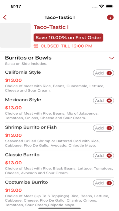 Taco Tastic LLC Screenshot