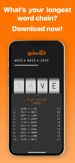 Game screenshot Spindle - A word chain puzzle apk