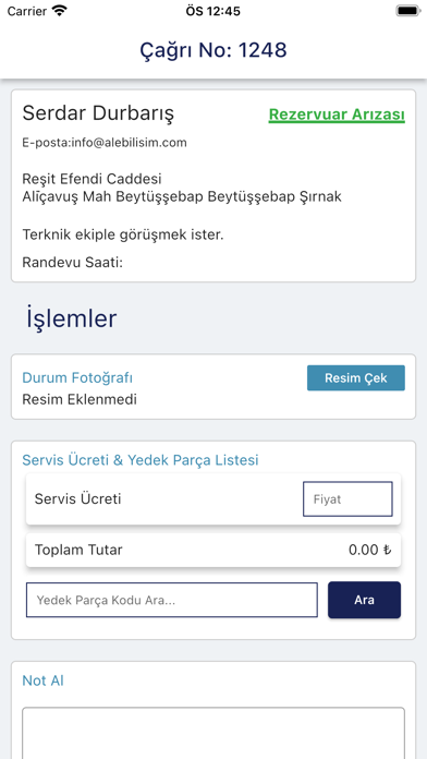 Servis Portal Screenshot