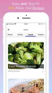 paleo diet recipes app iphone screenshot 1