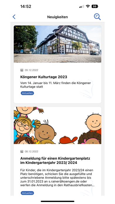 Gemeinde Köngen Screenshot