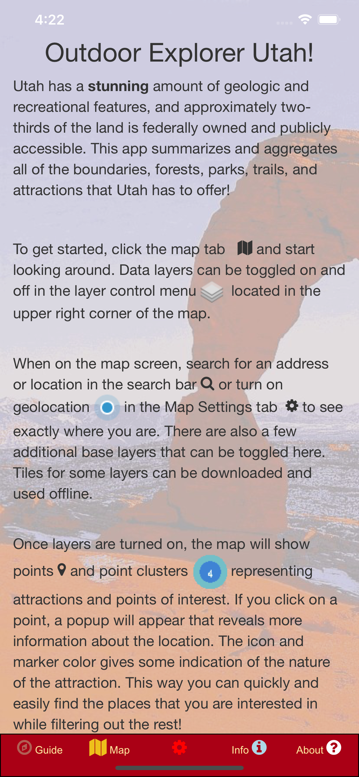 Outdoor Explorer Utah - Map