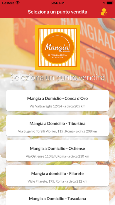 Mangia a Domicilio Screenshot
